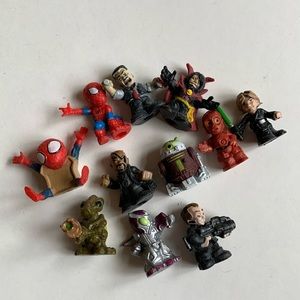 STAR WARS SPIDER-MAN Mini Figurine Bundle Set